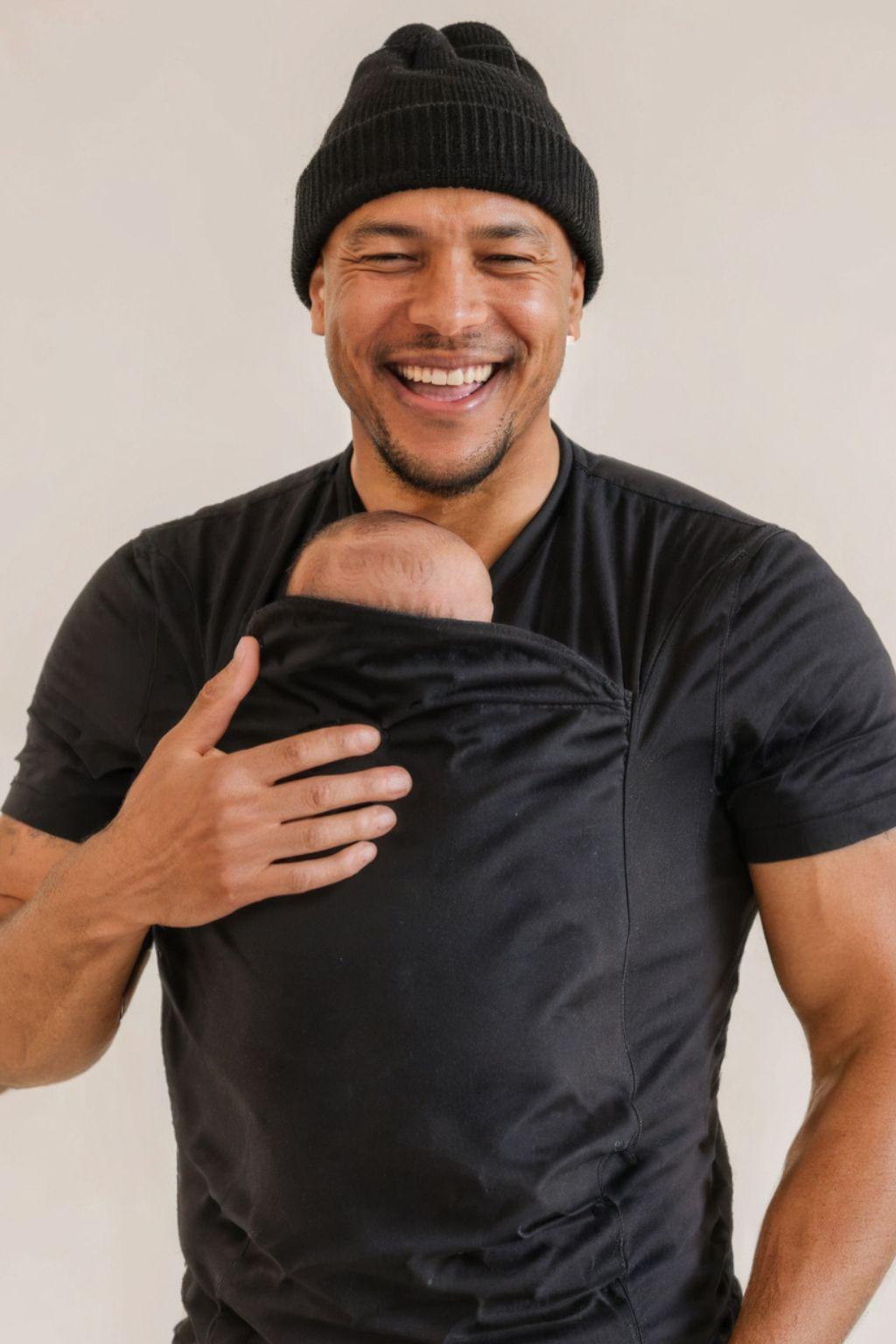 Dad babywearing shirt online